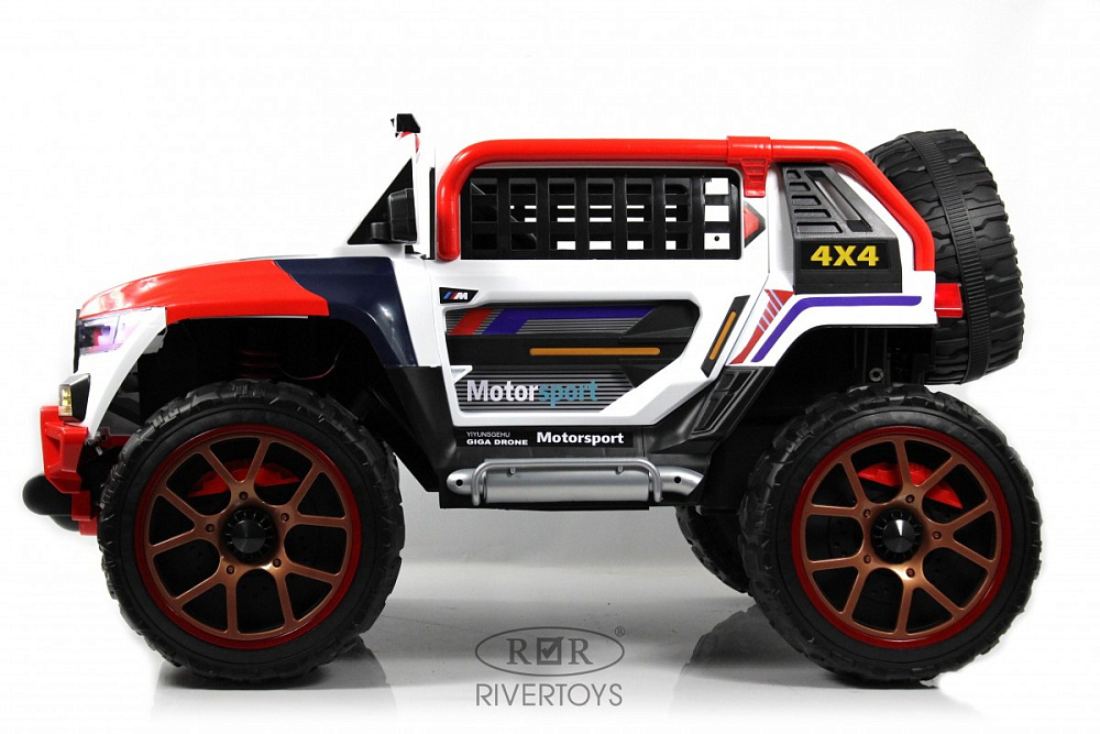 Детский электромобиль RiverToys K007AM белый