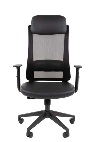 Офисное кресло Chairman 500LT Россия экокожа черный/TW-01 черный