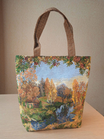 Гобеленовая сумка Рябина (39х39х12)