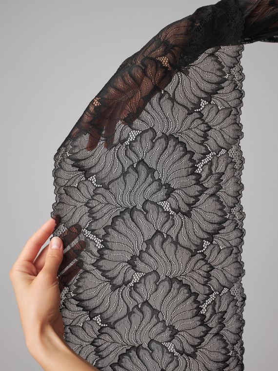 03-248 Кружево эластичное 23 см, черный