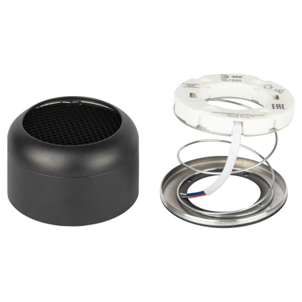 Светильник настенно-потолочный спот ЭРА OL56 BK под лампу GX53 черный IP20 | Накладные светильники