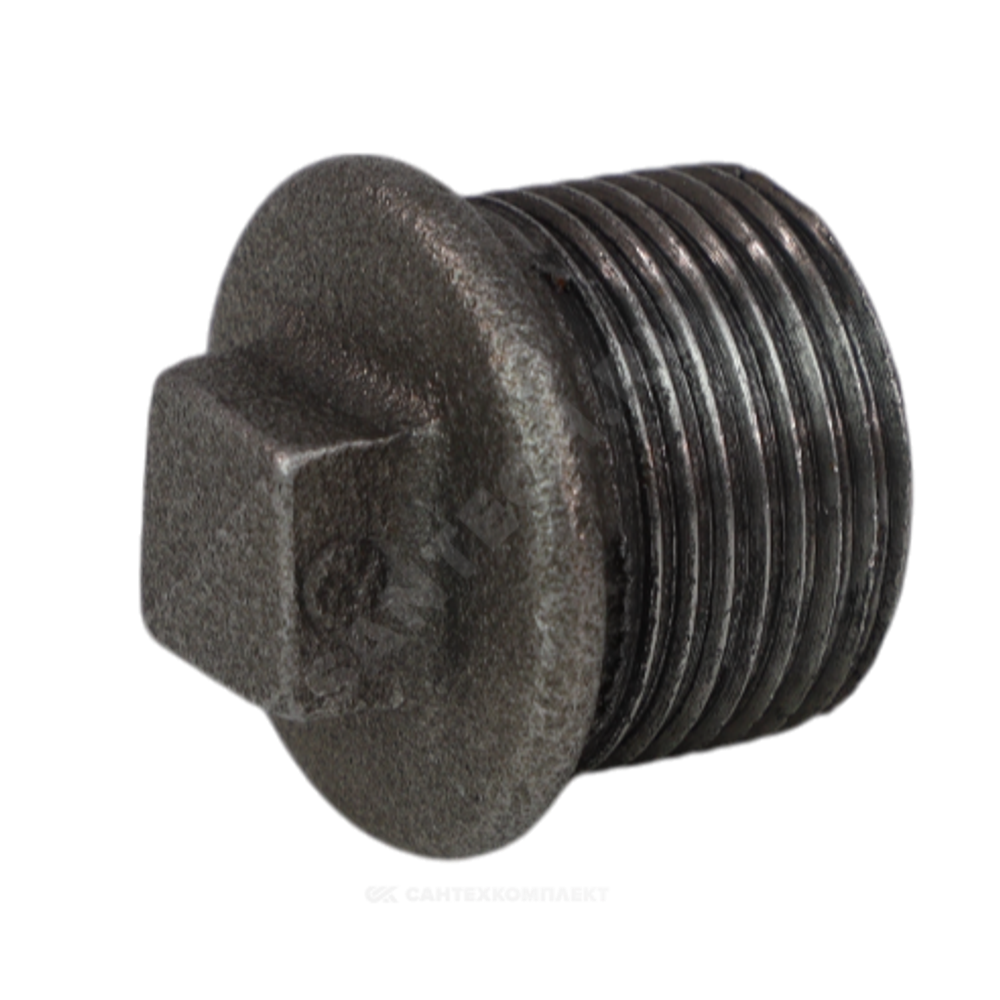 Заглушка чугун Ду 20 (3/4") НР Fittex PLUS