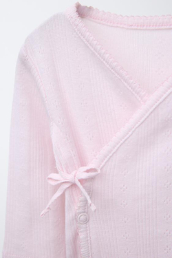 ZARA ПОЛУПРОЗРАЧНОЕ БОДИ, РОЗОВЫЙ