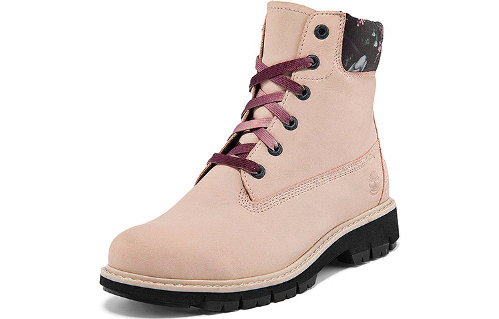 Timberland Lucia Way 6 Inch Charm Waterproof Boot "Light Pink Nubuck" Women"s