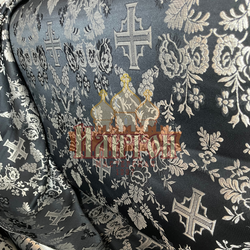 Парча "Февронья" чёрная