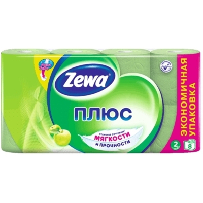 Бумага туалетная Зева 2сл 8рул.