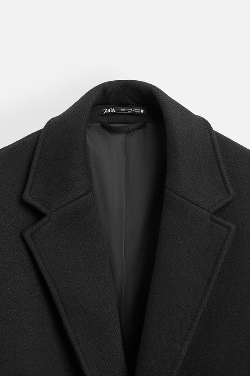 ZARA ПАЛЬТО ОВЕРСАЙЗ, ЧЕРНЫЙ