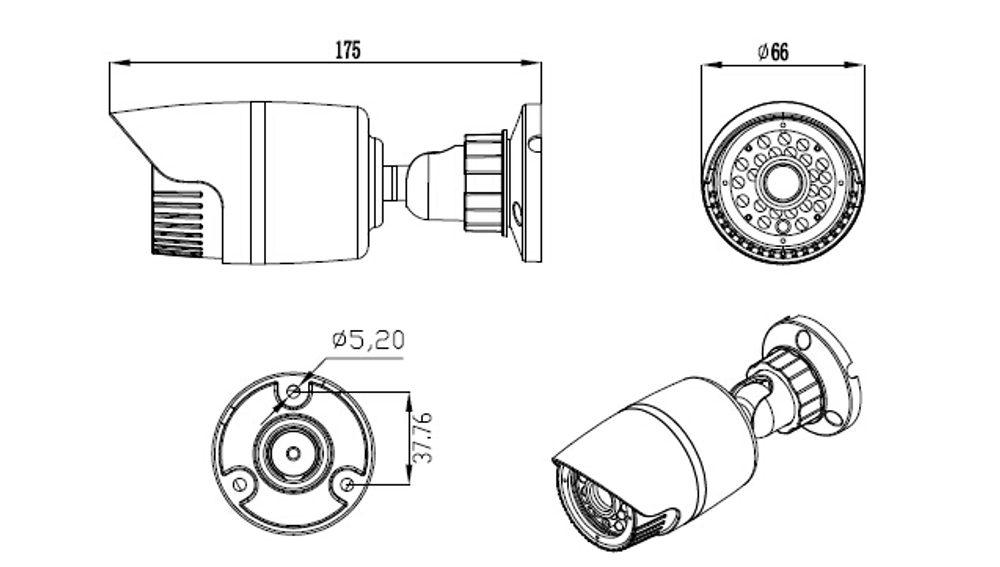 IP-видеокамера TS-CBi-J2040P (v.1)