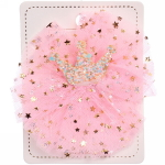 Зажим для волос детский «Корона перламутр”, микс 6 цветов, 9см