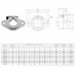Держатель опора вала SHF8