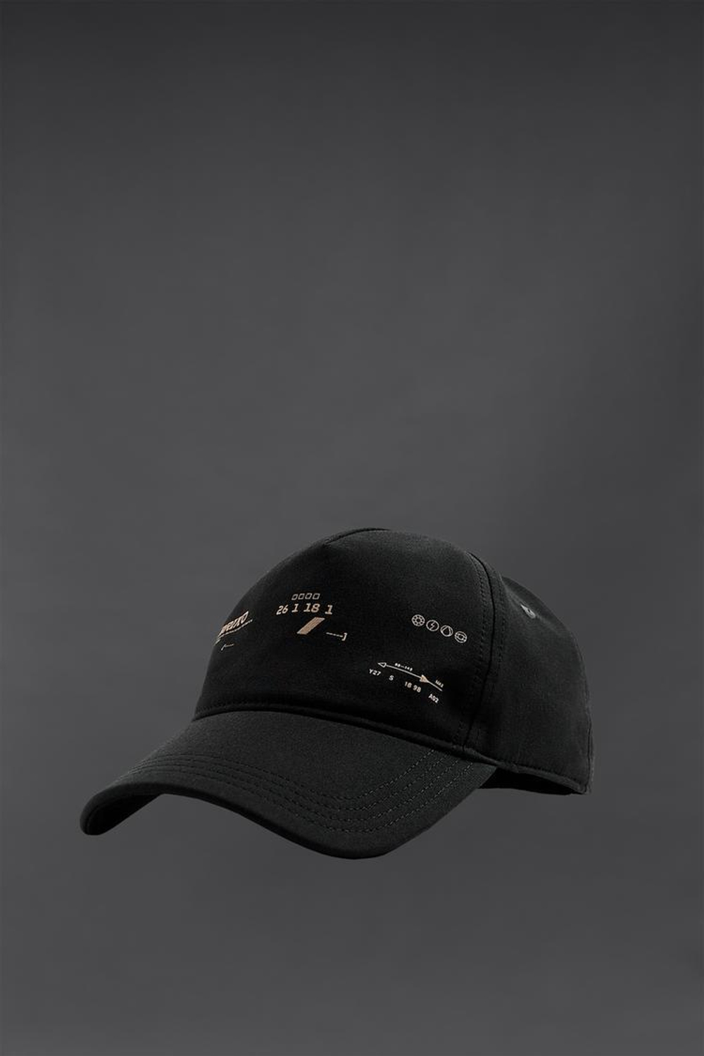 ZARA КЕПКА С ПРИНТОМ BRIKO, ЧЕРНЫЙ