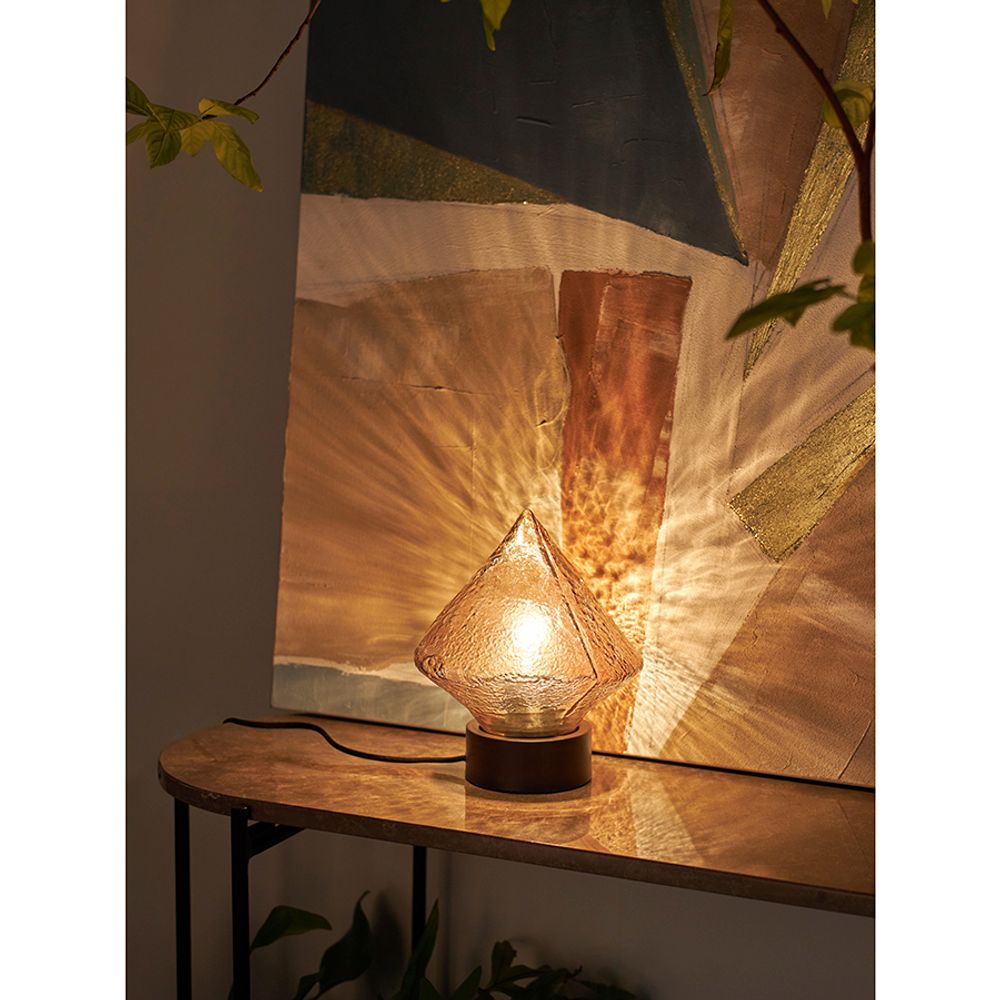 Светильник настольный Frozen Light, Ø20х23 см, янтарный