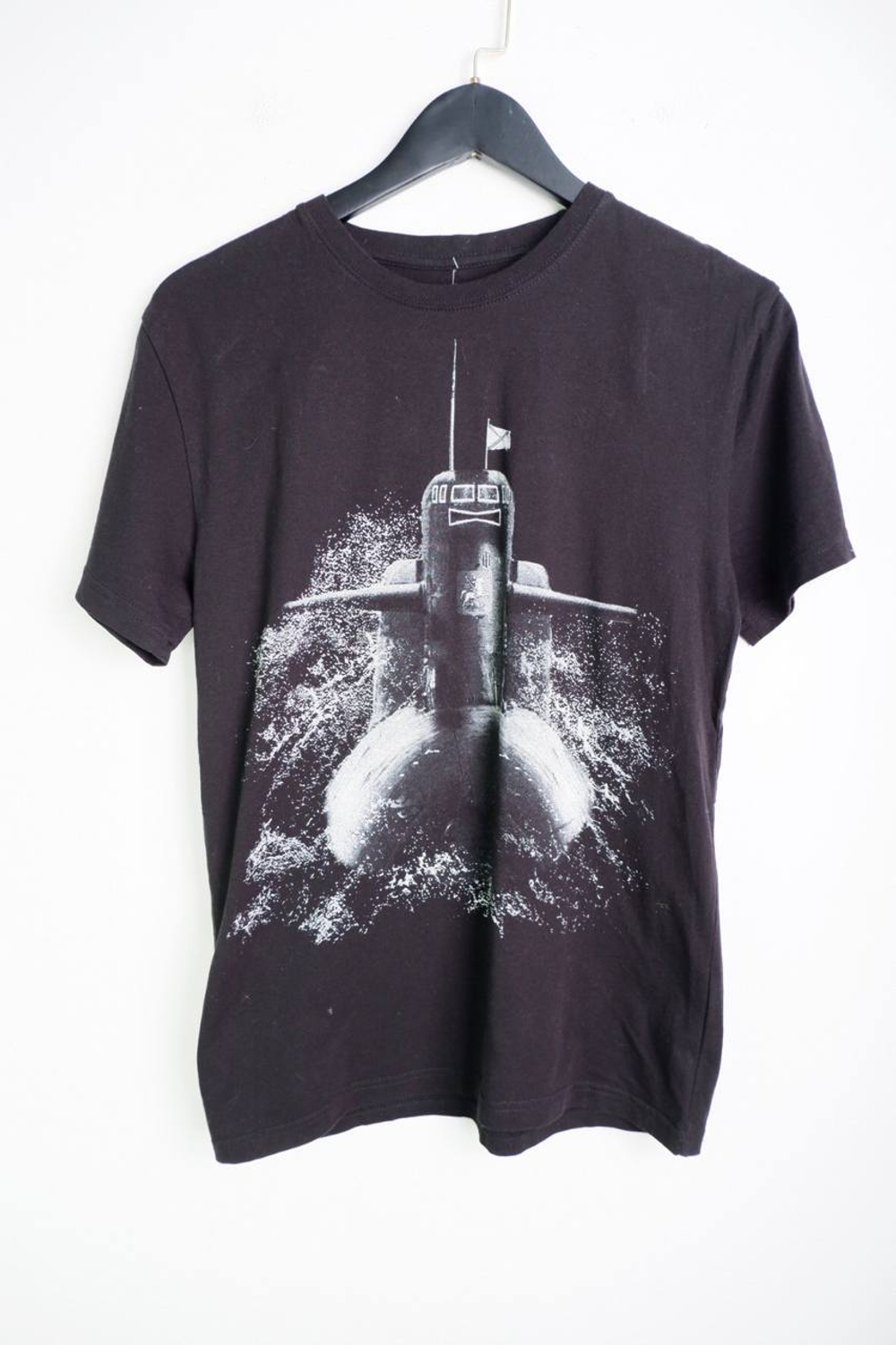 Футболка со стильным принтом, маркировка S, визуально на 44/46 размер