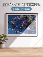 Постер плакат Джинкс Лига Легенд Arcane Аркейн