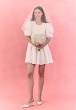 Платье Coco white mini