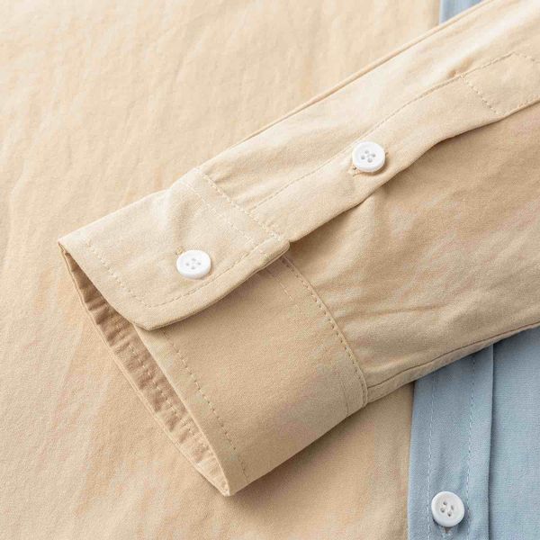 Сорочка Puff мужская песочный / голубой - фото 5