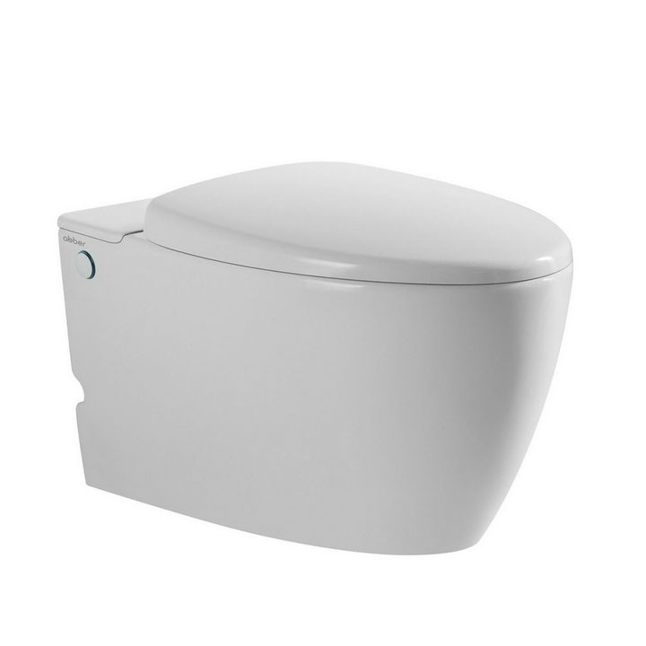 Комплект ABBER подвесной унитаз Bequem AC1107P белый с импульсным смывом с инсталляцией AC0101P