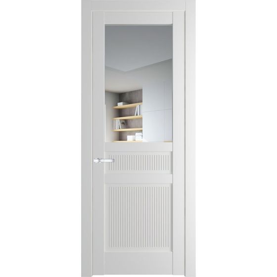 Межкомнатная дверь эмаль Profil Doors 2.3.2PM крем вайт остеклённая