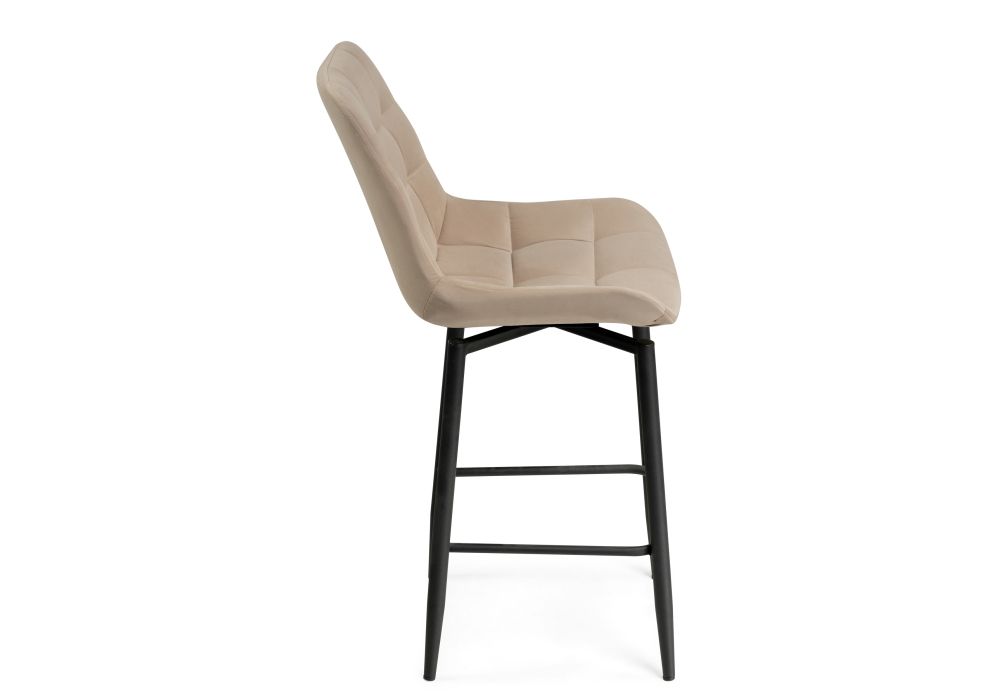 Полубарный стул Алст К крутящийся бежевый / черный