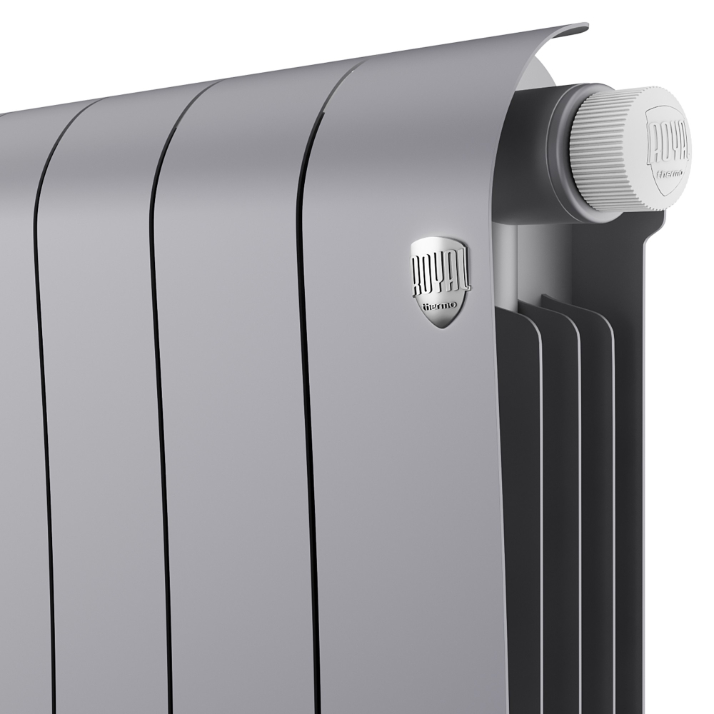 Радиатор биметаллический Royal Thermo Infinity 300 Silver Satin VR80 - 10 секц.