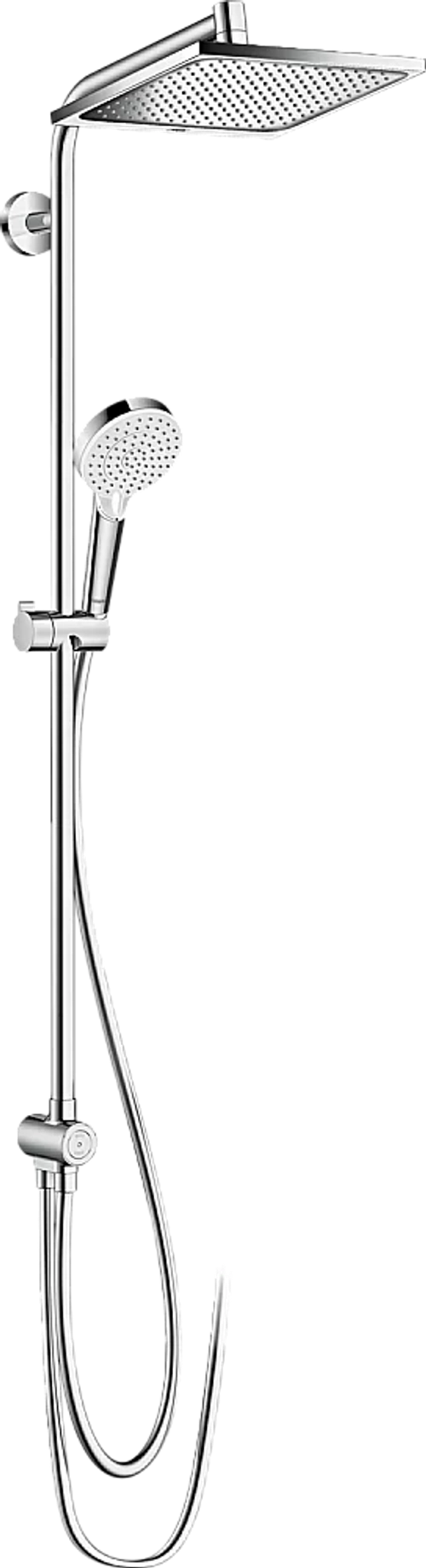 Душевая система Hansgrohe Crometta E Showerpipe 240 1jet EcoSmart Reno 27289000