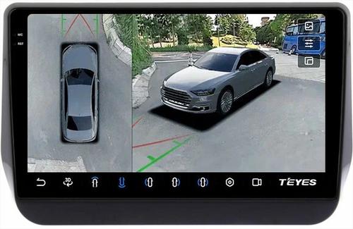Магнитола для Hyundai H1, Grand Starex, 2018-2022 (ШГУ цветной) - Teyes CC3-2K-360 монитор 9.5" 2K QLED на Android 10, Быстрая, CarPlay, 4G SIM-слот, 4 камеры в комплекте