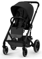 Детская коляска Cybex Balios S Lux BLK Aton B2 i-Size 3 в 1 Moon Black с дождевиком/Volcano Black