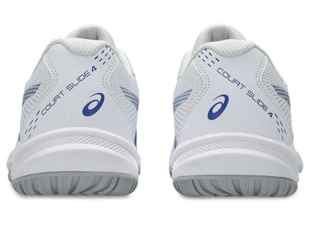 Мужские кроссовки теннисные Asics Court Slide 4 - белый/темный кобальт