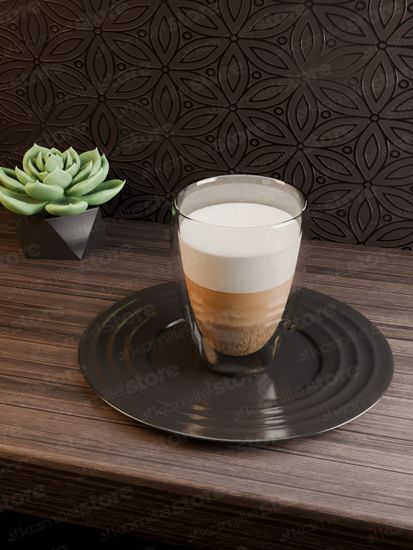 Набор стеклянных стаканов 2 шт. 300 мл. Kamille KM 9004 с двойными стенками