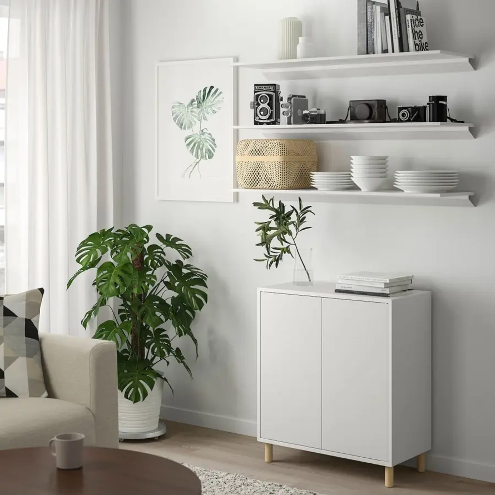 Настенная полка - TROXHULT IKEA/ТРОКСХУЛЬТ ИКЕА, 110х32х7 см, белый