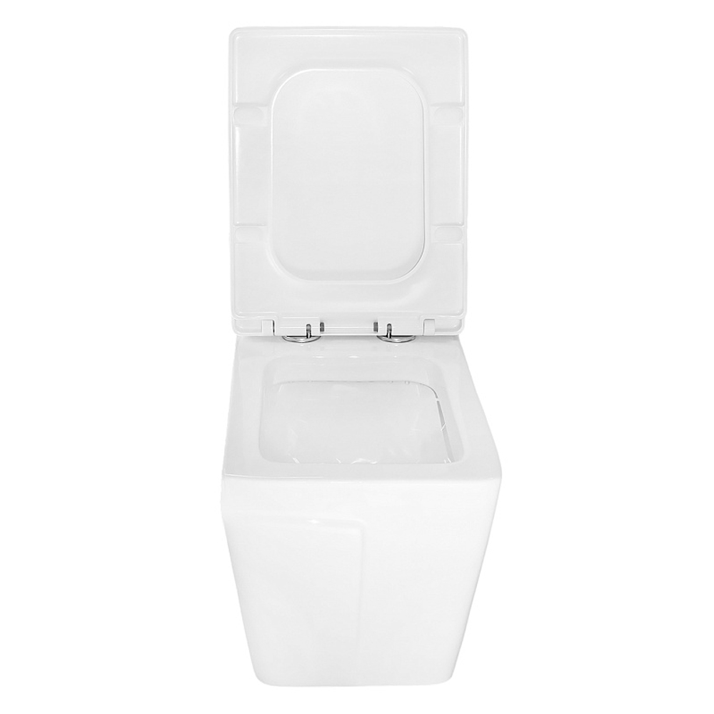 Унитаз-моноблок Azario RAYO 355х685х775 безободковый,с системой смыва Rimless, с быстросъемным сиденьем микролифт (AZ-6385)