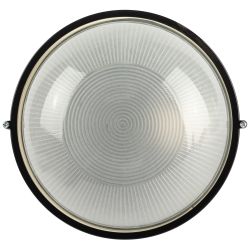 Светильник ЭРА НБП 03-60-001 Акватермо алюминий/стекло IP54 E27 max 60Вт D176 круглый черный | Светильники ЖКХ РБ