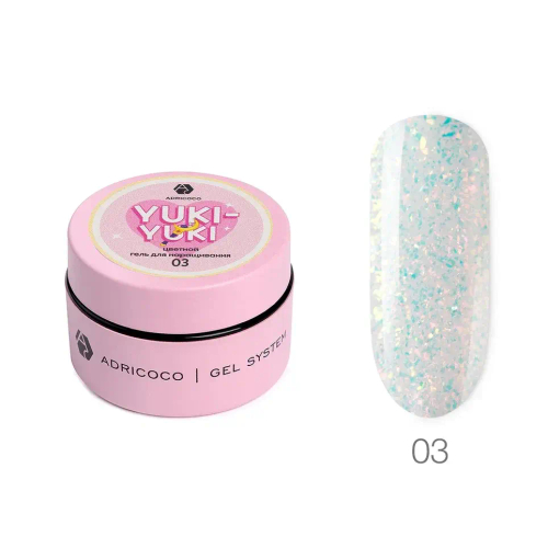 Жесткий гель для наращивания Adricoco Yuki-Yuki №3, 15 мл