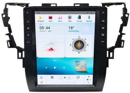 Магнитола для Toyota Alphard H30, Vellfire 2 2015-2023 (с JBL) - Carmedia ZF-1308H-GE вертикальный экран в стиле "Тесла" на Android 13, 8Гб+128Гб, CarPlay, 4G SIM-слот