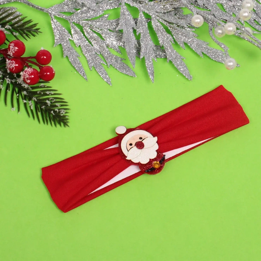 Повязка на голову детская «New Little Mi Mi - Весёлый Дед Мороз», микс 3 цвета, 4*16.5см