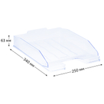 Лоток горизонтальный СТАММ "ЭКСПЕРТ" прозрачный