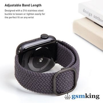 Uniq ASPEN Weavex Strap for Apple Watch 42|44|45mm Gray
