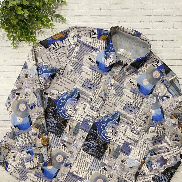 ГАЗЕТА, ПЛАСТИНКИ - 100% хлопок Handmade Fabrics 8