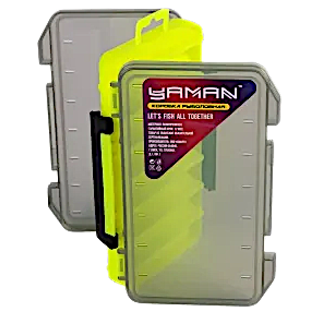 Коробка для воблеров двухсторонняя Yaman Y-BOX02 12мест 200х125х38мм -
