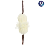 Мочалка нейлоновая «Premium - PANADERA», цвет , цвет белый, 19*12см (ZIP пакет)