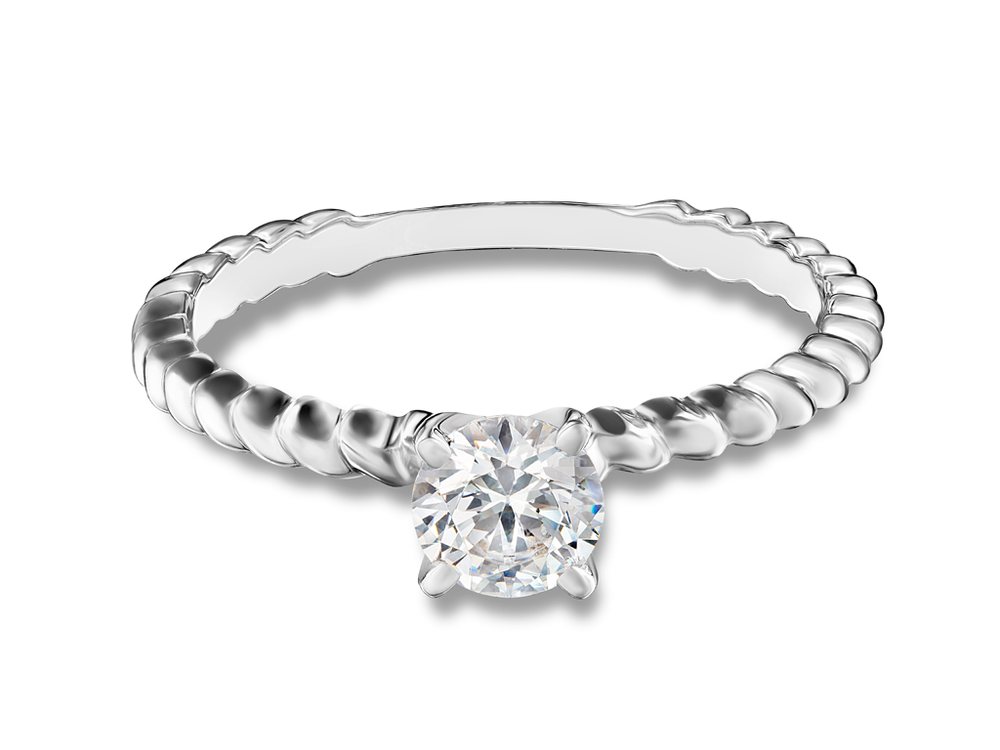 Помолвочное кольцо с бриллиантом