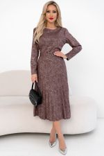 Платье с юбкой-плиссе (коралловый) Р11-2009/3 Nikol