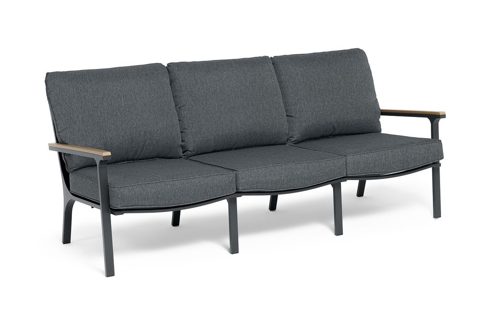 "Крокус" лаунж-зона 5-местная из алюминия, цвет темно-серый