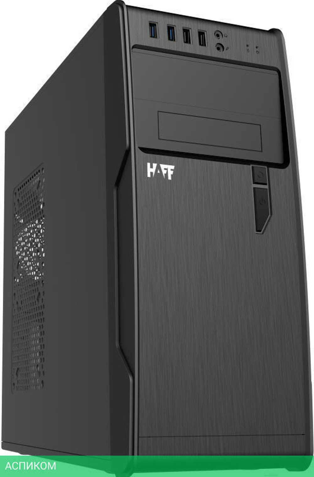 Корпус HAFF 2808-U3 без БП Black/Silver (STC 2801-U3)