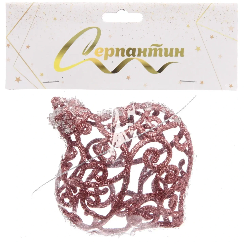 Подвеска «Ажурная капля» 9,5 см, Янтарь