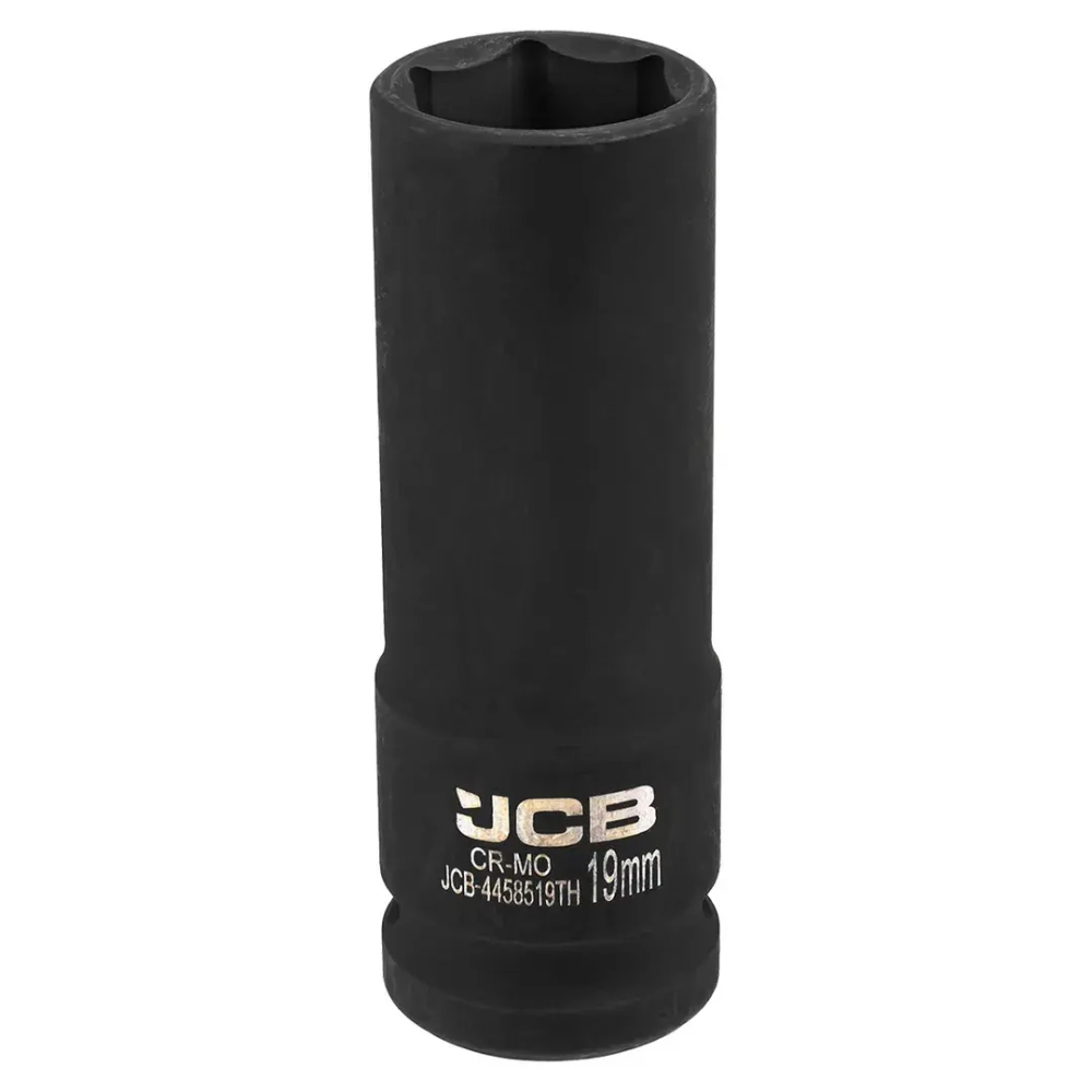 Головка ударная глубокая тонкостенная 1/2'', 19мм (6гр.) JCB JCB-4458519TH