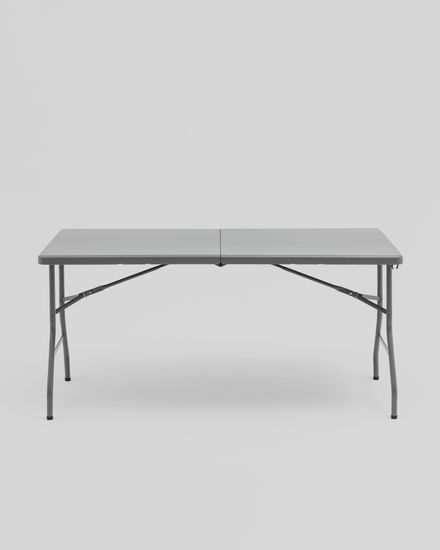 Стол-чемодан складной 152*74*74 серый