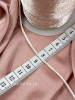 Шнур круглый атласный 0,2 мм нежно-розовый