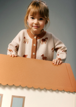 Кардиган вязаный (лошадки)