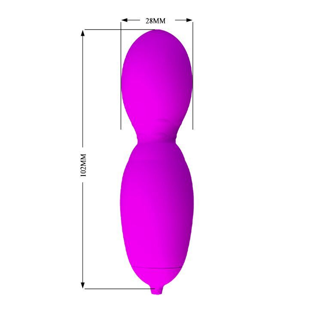 Виброяйцо Baile Vega с вращающейся головкой, 10,2 см